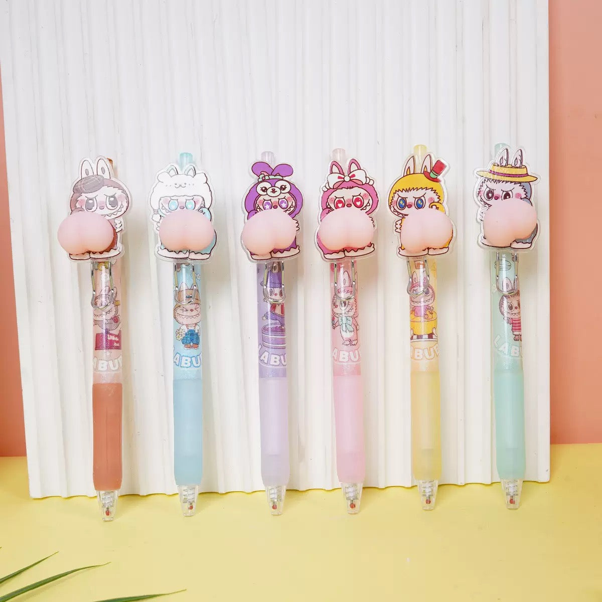 Labubu Gel Pen – 0.5 mm Fine Tip with Squishy Character Topper (Single Pen)